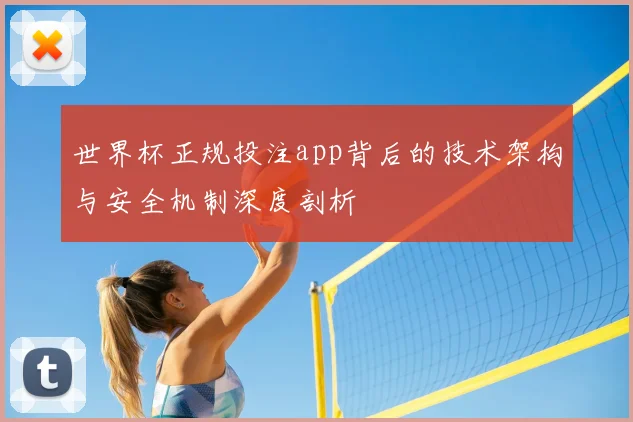 世界杯正规投注app背后的技术架构与安全机制深度剖析