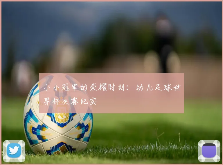 小小冠军的荣耀时刻：幼儿足球世界杯决赛纪实